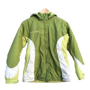 Vintage Columbia Winter Jacket Greens Removable Hood